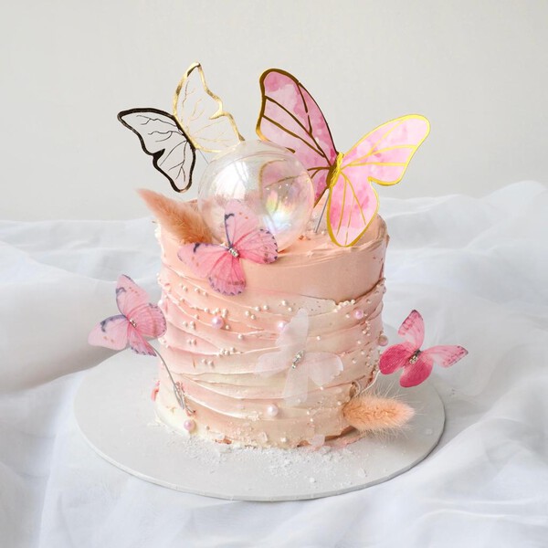 Elyza Cake | Butterfly Peach Theme